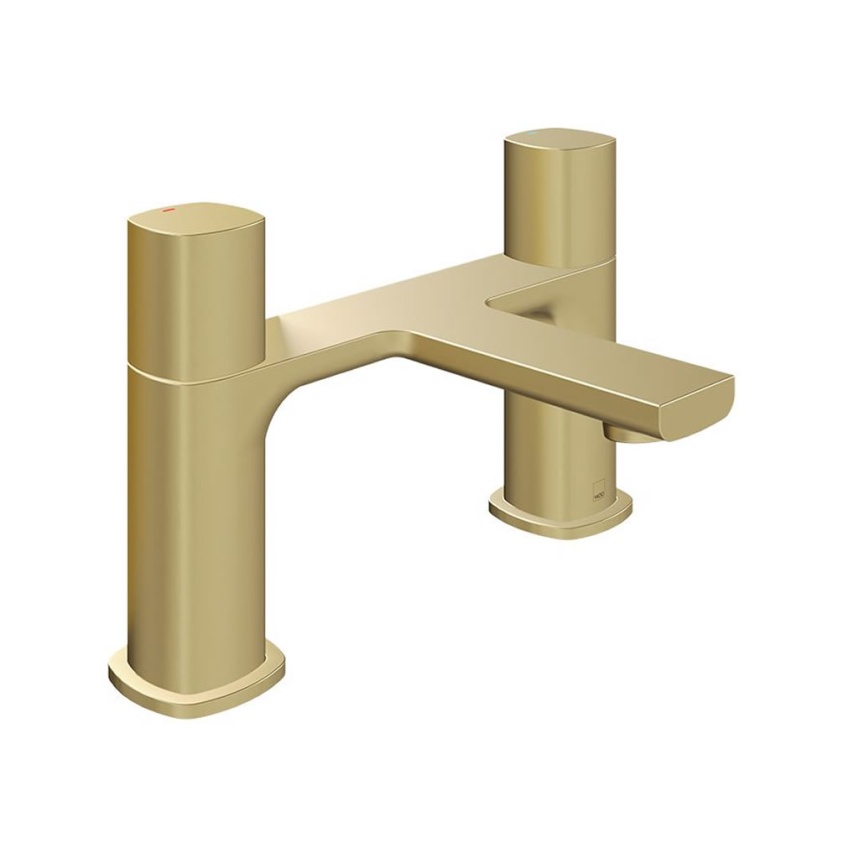 Vado Cameo Leverless Satin Brass Deck Mounted Bath Filler